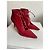 Bottines Miu Miu en cuir rouge - vue 3
