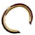 Hermès Hermes Gold Plated and Leather Bangle Brown Golden  - view 2