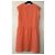 Chanel Leinenkleid und Jacke Set Orange 46FR - Ansicht 16