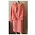Chanel Leinenkleid und Jacke Set Orange 46FR - Ansicht 2