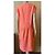 Chanel Leinenkleid und Jacke Set Orange 46FR - Ansicht 5