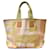 Sac cabas Bally en toile monogrammée vert jaune Multicolore  - vue 1