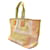 Sac cabas Bally en toile monogrammée vert jaune Multicolore  - vue 8