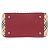 Burberry Nova Check Leder-Canvas-Handtasche Rot Beige - Ansicht 4