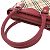 Burberry Nova Check Leder-Canvas-Handtasche Rot Beige - Ansicht 6