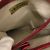 Burberry Nova Check Leder-Canvas-Handtasche Rot Beige - Ansicht 8