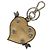 Saffiano Llave PRADA de cuero Safiano tono dorado Auth ac3756 - vista 2