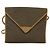 Borsa a spalla SAINT LAURENT in PVC pelle marrone oro Auth 119580 D'oro - vista 13