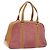 Céline Borsa a mano in tela Macadam Celine C in suede rosa e oro Auth BA1225 D'oro