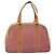 Céline Borsa a mano in tela Macadam Celine C in suede rosa e oro Auth BA1225 D'oro - vista 2