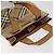 Autre Marque Borsa a mano in tela Burberrys Nova Check Blue Label marrone Auth ti2966 - vista 6