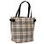 Burberry Nova Check Tote Bag aus Canvas Beige mit blauer Etikette, silber authentisch 119986