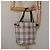 Burberry Nova Check Tote Bag aus Canvas Beige mit blauer Etikette, silber authentisch 119986 - Ansicht 23