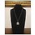 DOLCE & GABBANA collana acciaio argento con con pendente logo swarovski - vista 2
