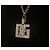 DOLCE & GABBANA collana acciaio argento con con pendente logo swarovski - vista 5