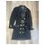 Chanel Abito Cappotto Nero in Seta e Lana Taglia 42 - vista 2