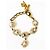 RARO meraviglioso bracciale DOLCE & GABBANA acciaio dorato cristalli D'oro - vista 10