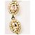 RARO meraviglioso bracciale DOLCE & GABBANA acciaio dorato cristalli D'oro - vista 2