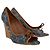 Espadrillas alte Gucci in denim blu