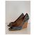 Espadrillas alte Gucci in denim blu - vista 3
