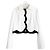 Giacca Valentino cropped nera e bianca Bianco