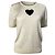 Top de lana blanca de manga corta con corazón de Carolina Herrera
