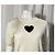 Top de lana blanca de manga corta con corazón de Carolina Herrera - vista 8