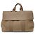 Hermès Hermes Valparaiso MM Canvas-Leder Tote Bag Braun Beige