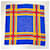 Givenchy foulard in seta anni '70 Blu Multicolore - vista 4
