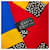 Givenchy foulard in seta anni '70 Blu Multicolore - vista 6