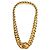 Collana Chanel 1995 CC Turnlock Maxi Catena Dorata D'oro