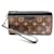 Zippy Louis Vuitton Monogram Macassar Long Wallet Brown Black  ref.2195307