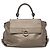 Borsa a mano in pelle Gancini Salvatore Ferragamo 2 vie tono oro Auth 121739 - vista 2