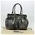 Burberry Borsa tote in tela nera e argento autentica am8188 Nero - vista 11