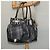 Burberry Borsa tote in tela nera e argento autentica am8188 Nero - vista 22