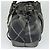 Burberry Borsa tote in tela nera e argento autentica am8188 Nero - vista 3