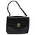 Céline Borsa a Spalla CELINE in Pelle Nera Oro Auth bs24994 Nero D'oro