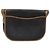 Borsa a spalla in tela a nido d'ape Christian Dior PVC nera e dorata Auth 119149 - vista 3