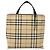 Bolso de mano de PVC beige con estampado Nova Check de BURBERRY Auth 120970 - vista 13