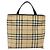 Bolso de mano de PVC beige con estampado Nova Check de BURBERRY Auth 120970 - vista 2