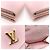 Cartera Lock Mini Pink de tres pliegues Louis Vuitton Rosa - vista 3