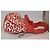 Borsa a mano Moschino bianca e rossa in pelle e tessuto Bianco Rosso - vista 4