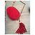Chanel Oval CC Suide Bag Rot - Ansicht 4