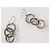 Orecchini DOLCE & GABBANA “Triplet” DJ0658 acciaio argento con tre anelli - vista 10