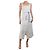 Altuzarra Vestido de verano a rayas blancas y negras con botones - talla UK 10