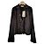 Camicia Gucci in seta nera con scollo a V e volant Nero