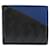 Bottega Veneta Intrecciato Bi-fold Wallet Black Blue Leather  ref.2196217