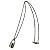 Collar Péndulo Silver Lockit Louis Vuitton Plata - vista 3