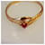 Autre Marque 18-carat gold ring set with a ruby Golden  - view 5