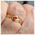 Autre Marque 18-carat gold ring set with a ruby Golden  - view 7